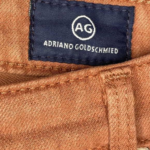 AG Adriano Goldschmied Stevie Ankle Jeans Burnt Orange Size 27 Slim Fit - Picture 6 of 14